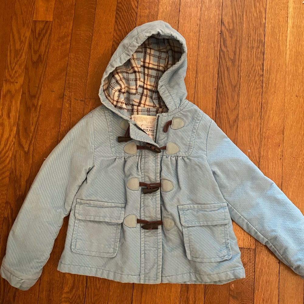 Kids Blue Hooded Jacket